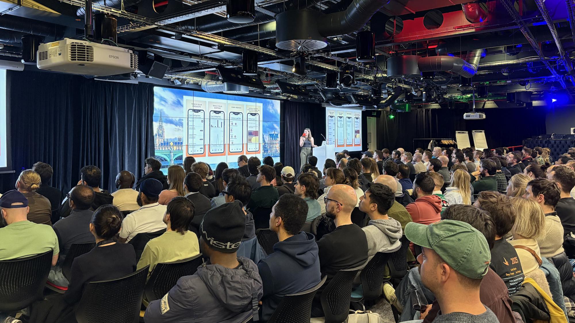 Photo during Hannah Downey’s talk — Compose Yourself: SwiftUI and its Android Counterpart