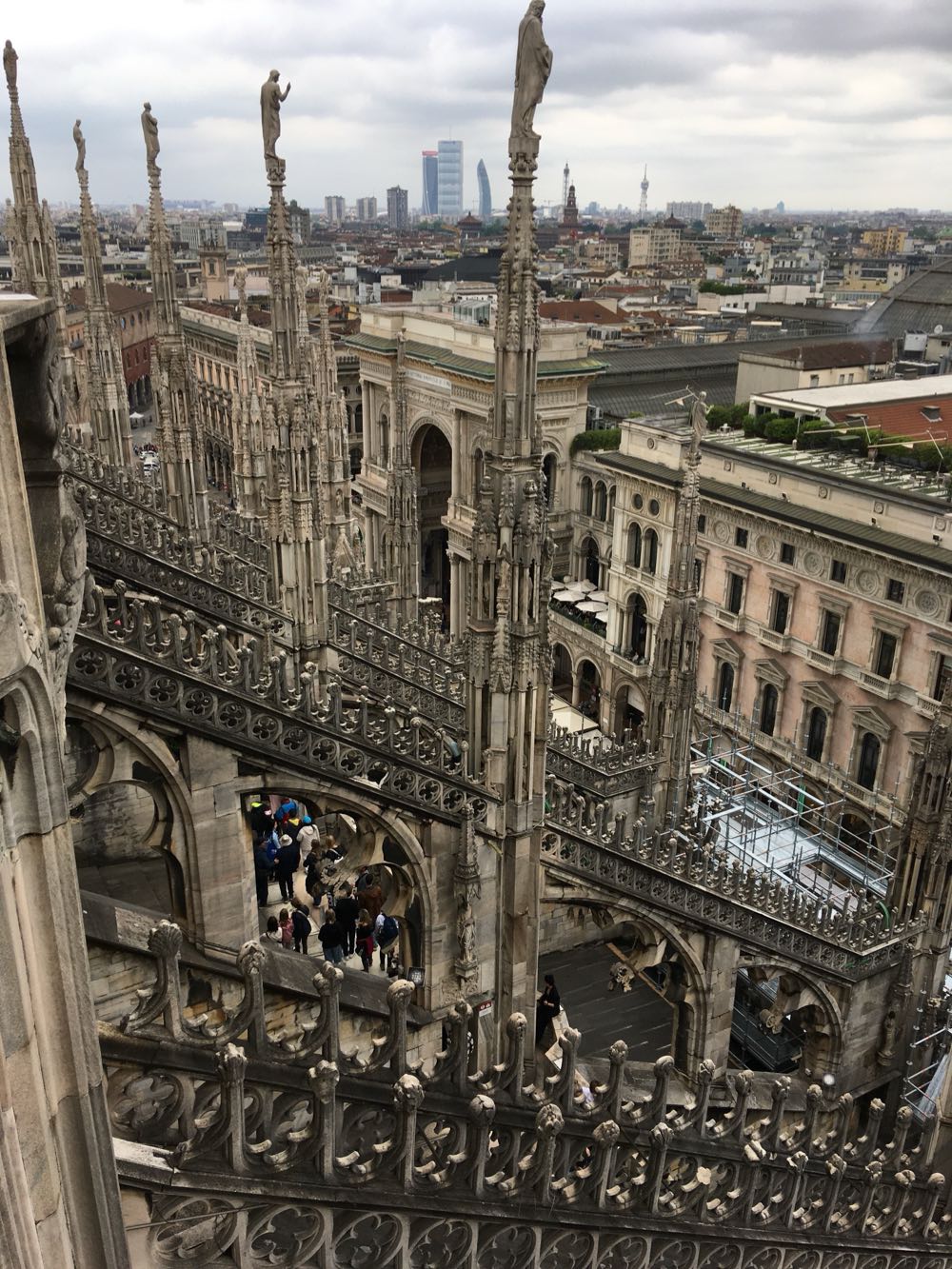 Photo from the roof of Milan cathedral
